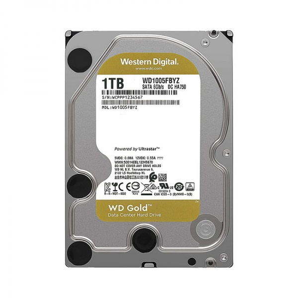 HDD WESTERN WD GOLD 1TB (WD1005FBYZ) - 2